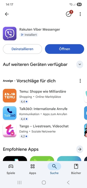 Wählen Sie Öffnen