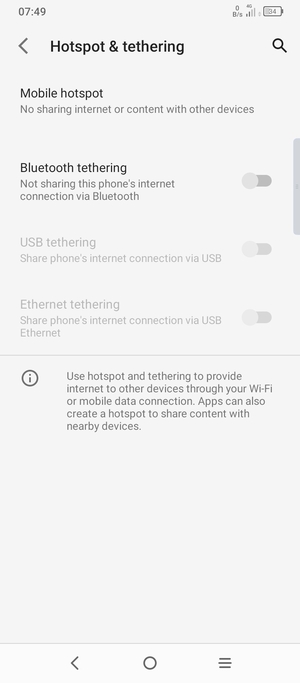 Select Mobile hotspot