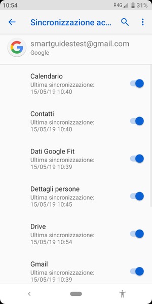 Seleziona il tasto Menu