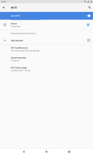 You are now connected to the Wi-Fi network