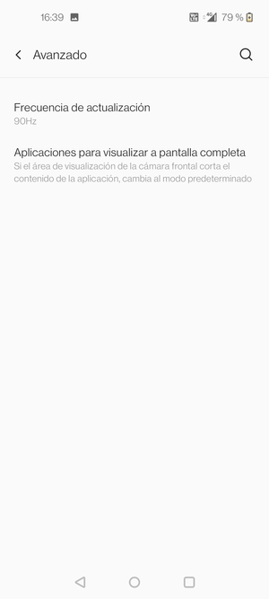 Seleccione Frecuencia de actualización