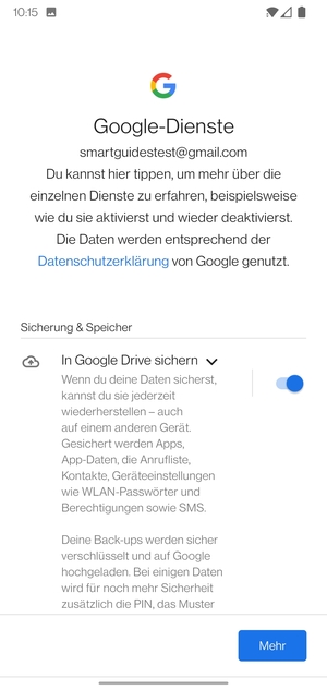 Wählen Sie Mehr