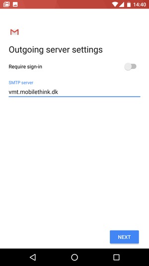 Turn off Require sign-in and select NEXT