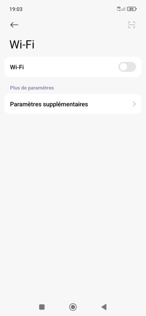 Activer le Wi-Fi