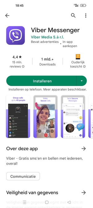 Selecteer Installeren
