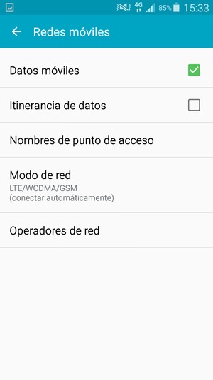 Seleccione Nombres
de punto de acceso