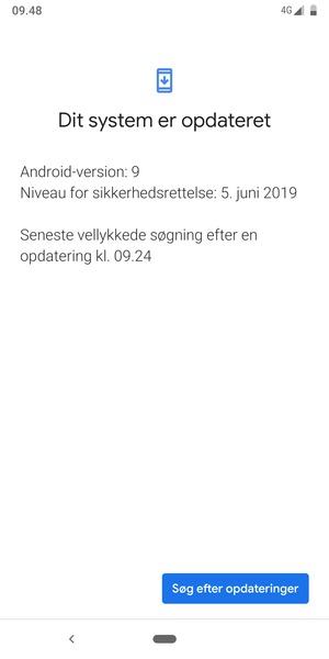 Vælg Søg efter opdateringer