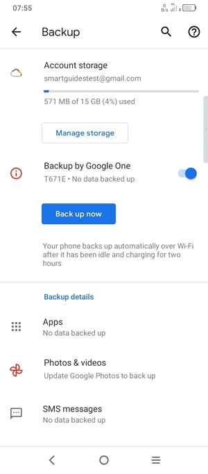 Select Account storage