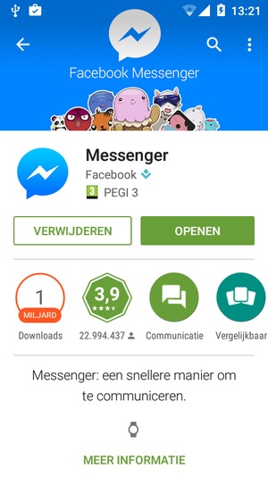 Selecteer OPENEN
