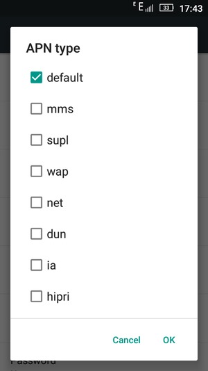 Check the default checkbox and select OK