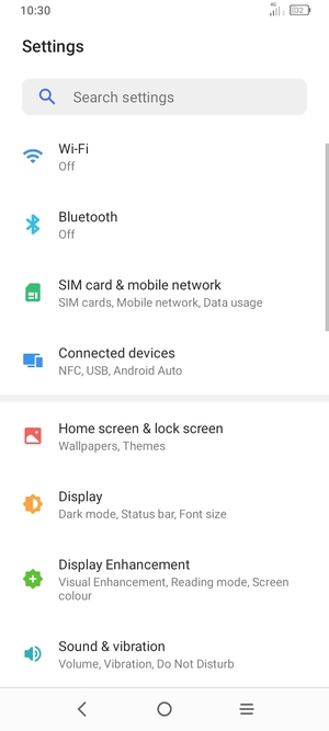 Select SIM card & mobile network