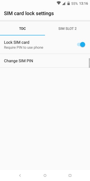 Select Public and select Change SIM PIN