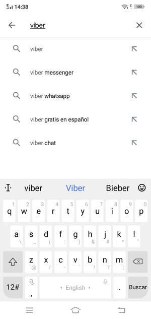 Introduzca el nombre de la aplicación y seleccione Buscar