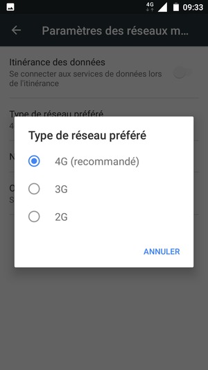 Sélectionnez votre option préférée