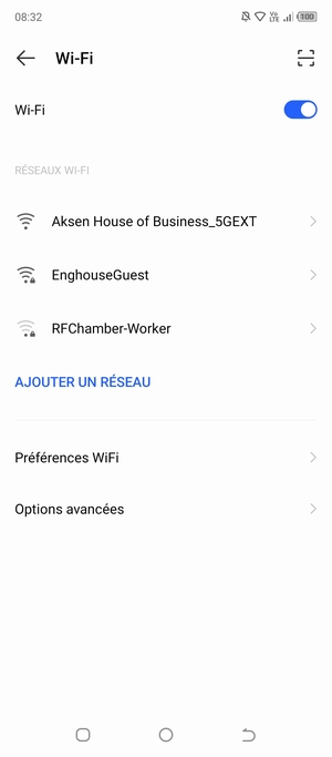 Sélectionnez le réseau sans fil auquel vous souhaitez vous connecter