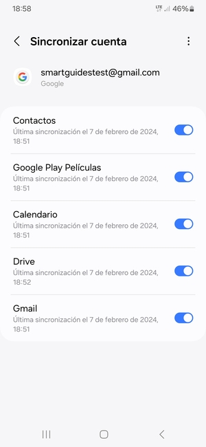 Asegúrese de haber seleccionado Contactos