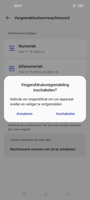 Selecteer uw voorkeursoptie
