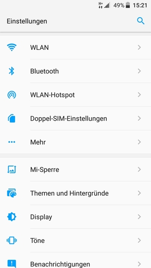 Wählen Sie Doppel-SIM-Einstellungen