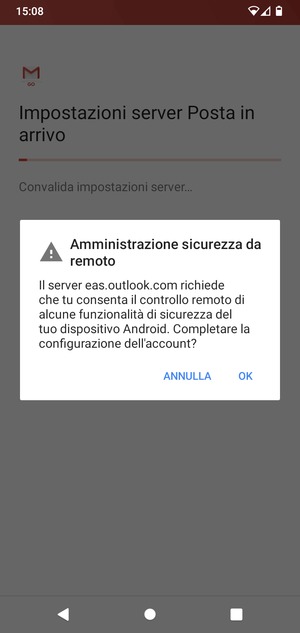 Seleziona OK