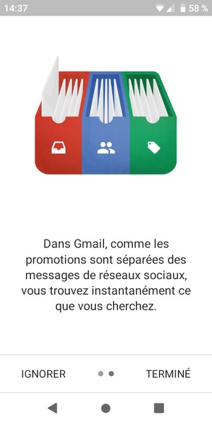 Sélectionnez TERMINÉ