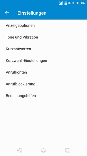 Wählen Sie Anrufkonten