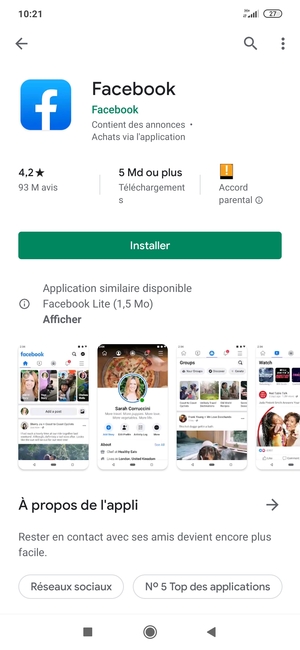 Sélectionnez Installer