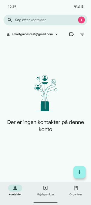 Vælg Organiser