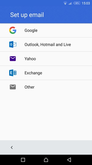 Select Outlook, Hotmail and Live