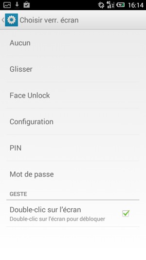Sélectionnez Configuration