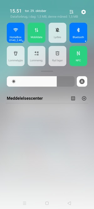 Aktiver topmenuen igen