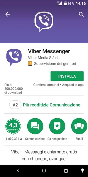 Seleziona INSTALLA