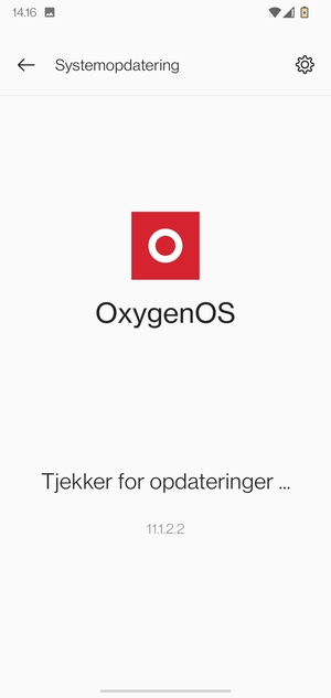 Afvent at søgningen er afsluttet