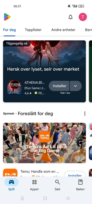Velg Søk