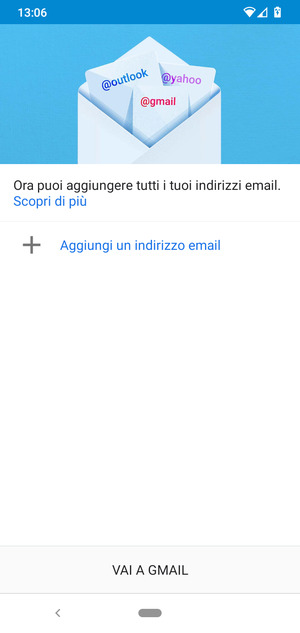 Seleziona Aggiungi un indirizzo email
