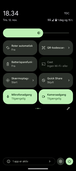 Vælg Batterisparefunktion