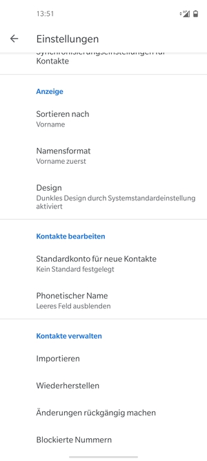 Scrollen Sie und wählen Sie Importieren