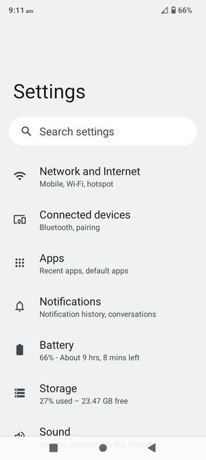 Select Network and Internet
