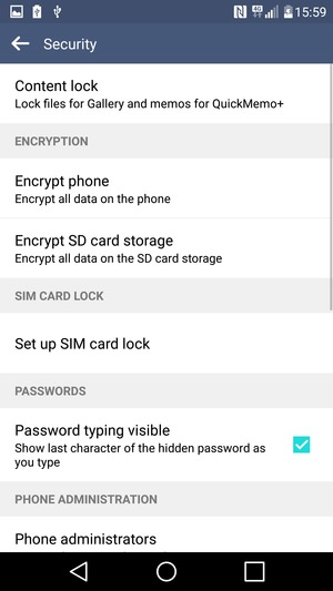 Select Set up SIM card lock