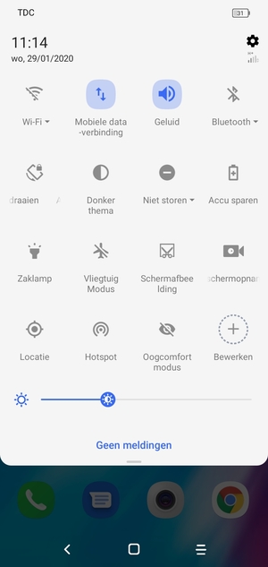 Schakel Accu sparen in