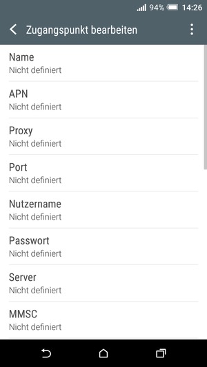 Geben Sie MMS-Informationen ein
