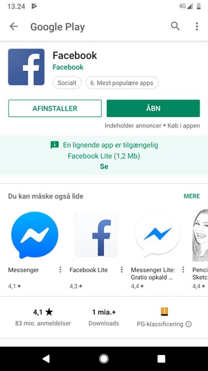 Vælg ÅBN