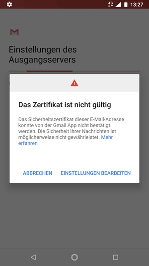 Wählen Sie EINSTELLUNGEN BEARBEITEN
