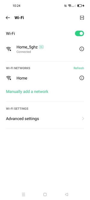 You are now connected to the Wi-Fi network