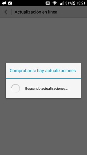Espere a que la búsqueda termine