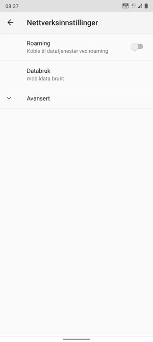 Velg Avansert