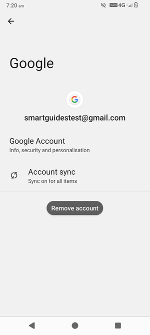 Select Account sync