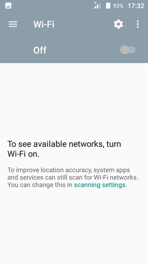 Turn on Wi-Fi