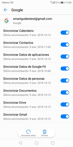 Asegúrese de haber seleccionado Sincronizar Contactos