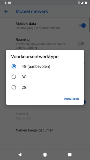 Selecteer uw voorkeursoptie