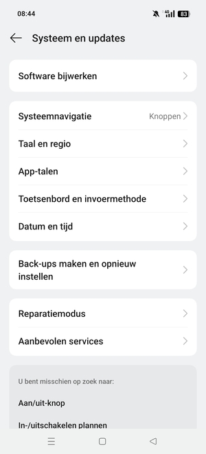 Selecteer Software bijwerken